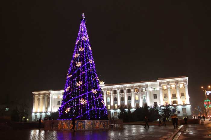 Новый год на главной площади Крыма