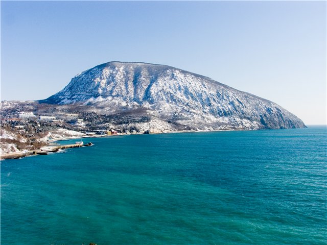 Аю-Даг в Крыму зимой